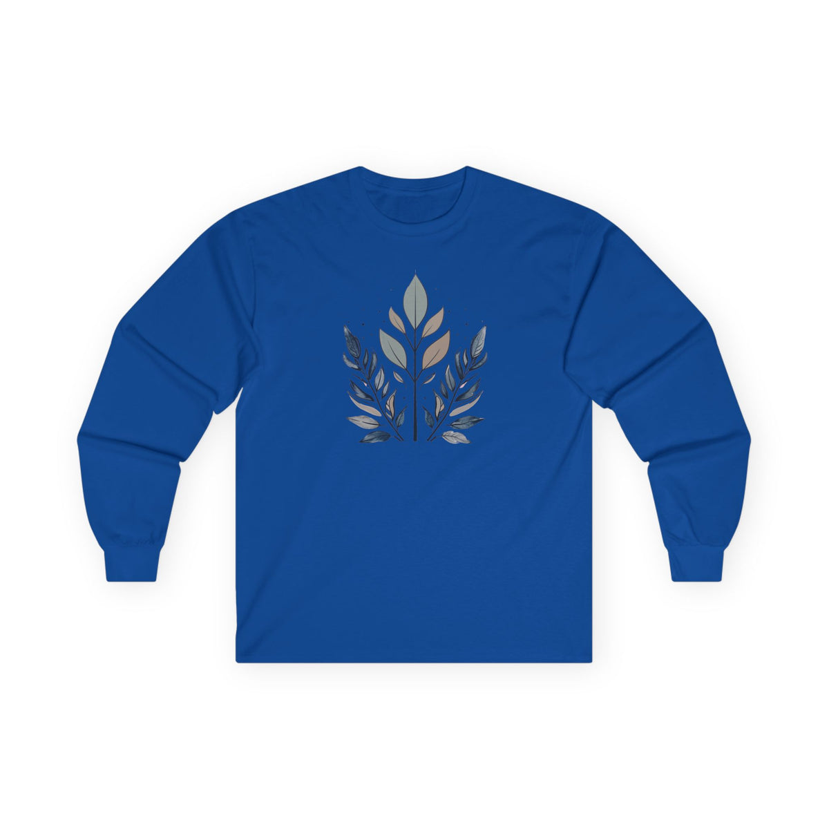 Royal | Flourish Long Sleeve Tee, front view