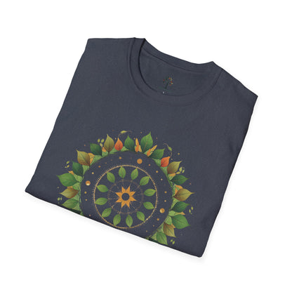 Heather Navy | Celestial Growth, folded view