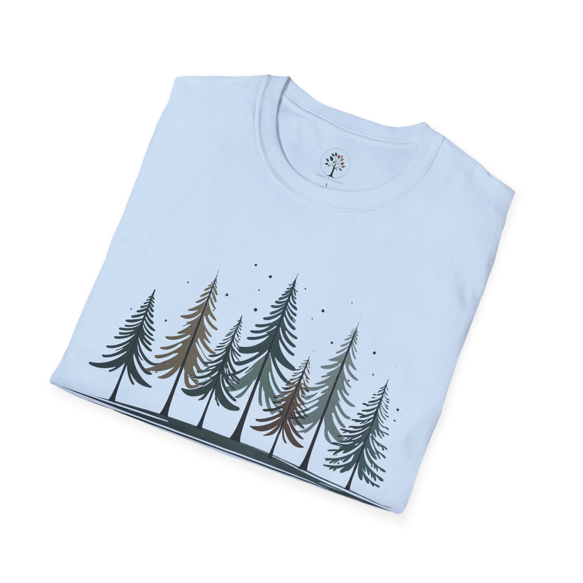 Light Blue | Silent Pines, folded view