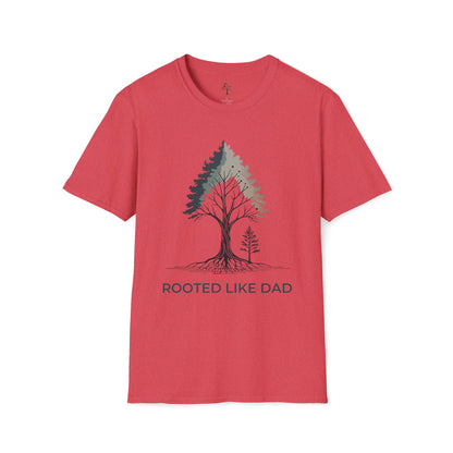 Heather Red | Rooted like Dad, front view