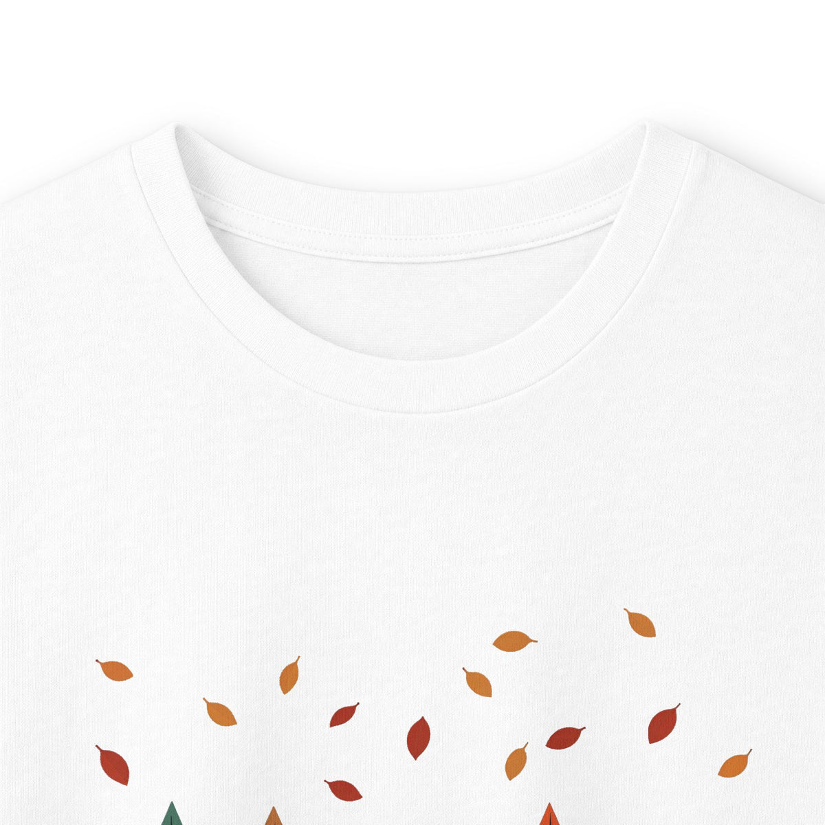 White | Horizon Fall Long Sleeve Tee, folded view