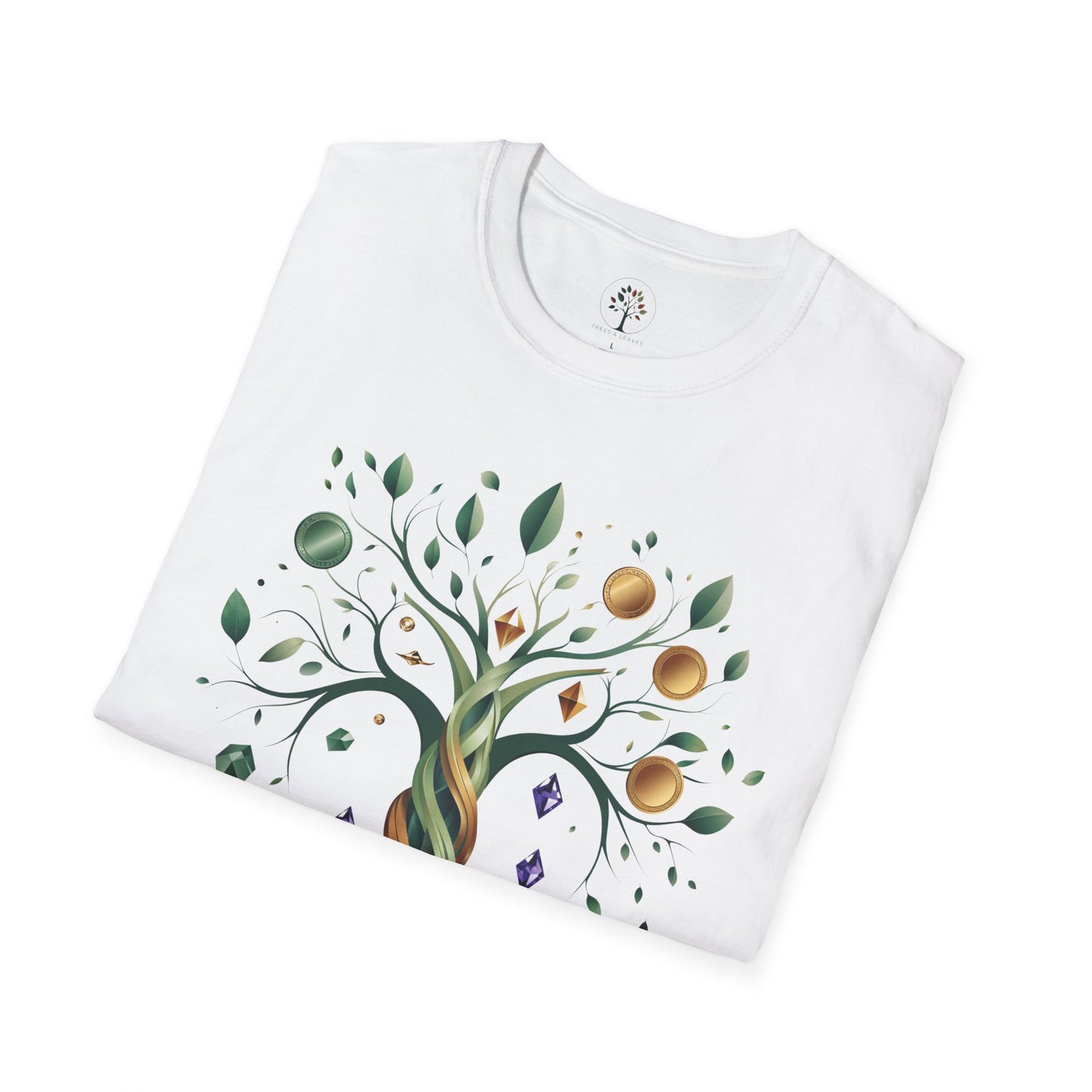 White | Rooted in Abundance, folded view
