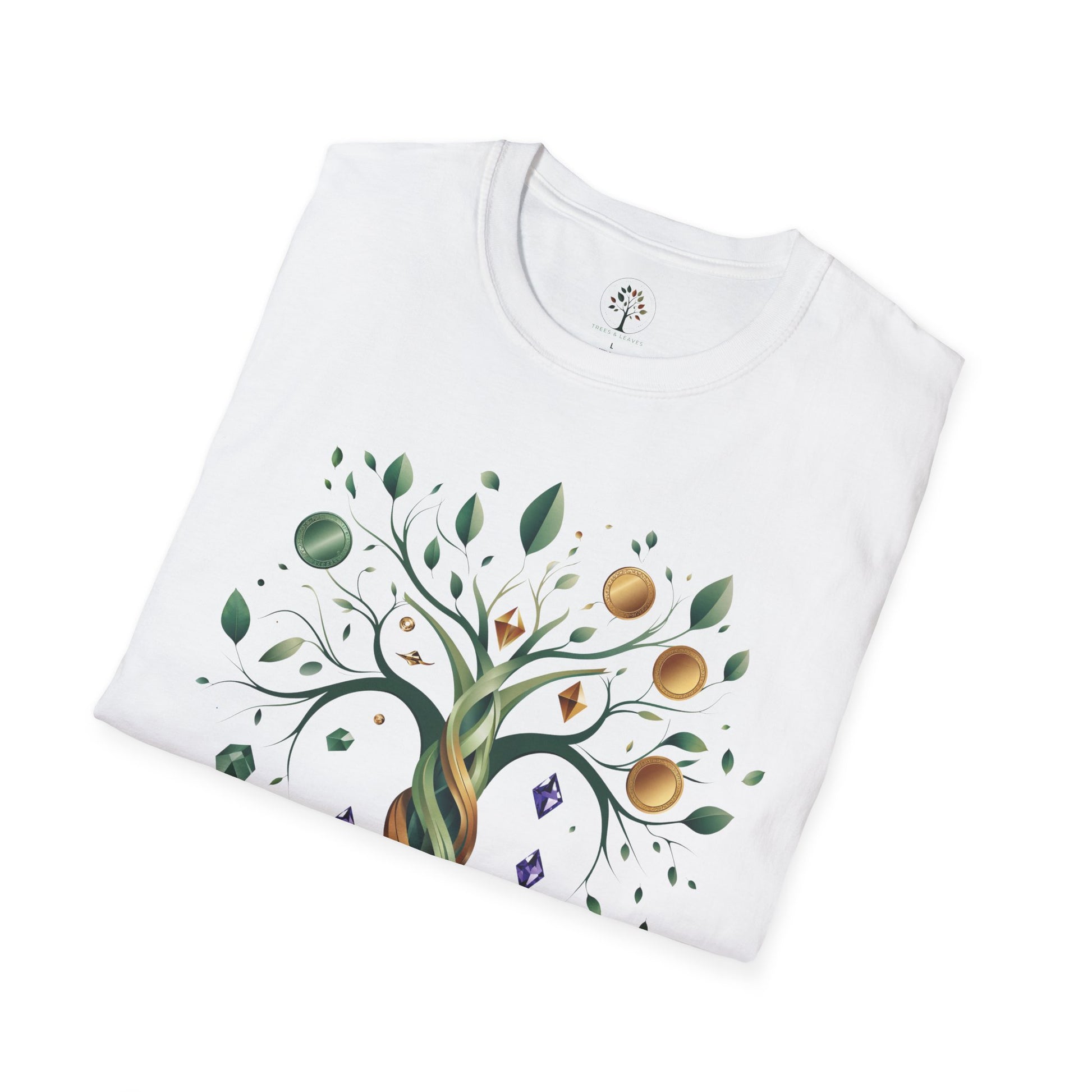 White | Rooted in Abundance, folded view