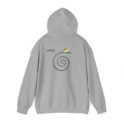 Sport Grey | Unfurl Hoodie, back view 2