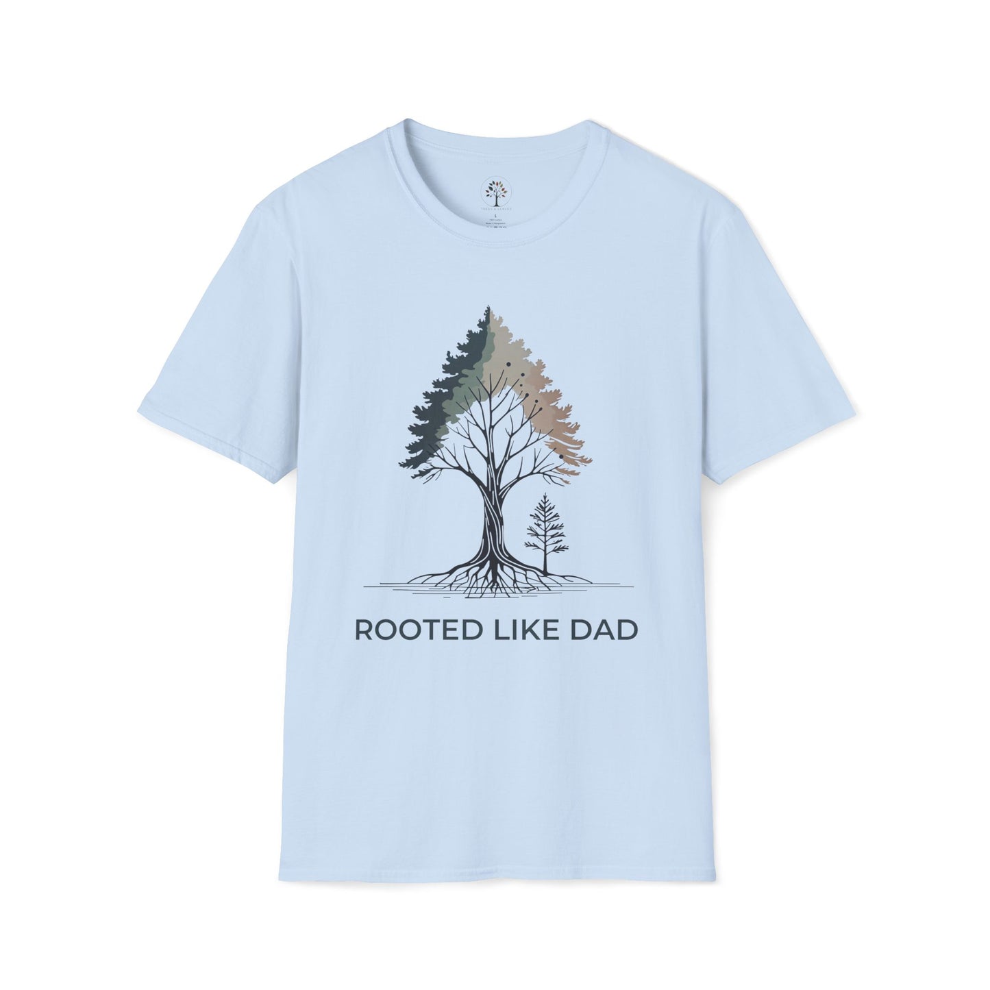 Light Blue | Rooted like Dad, front view