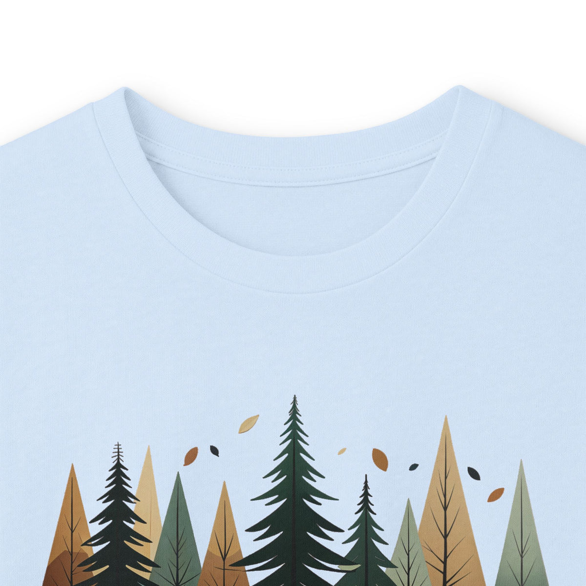 Light Blue | Forest Rhythm Long Sleeve Tee, folded view