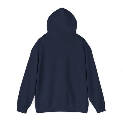 Navy | Small front logo Hoodie, back view 2