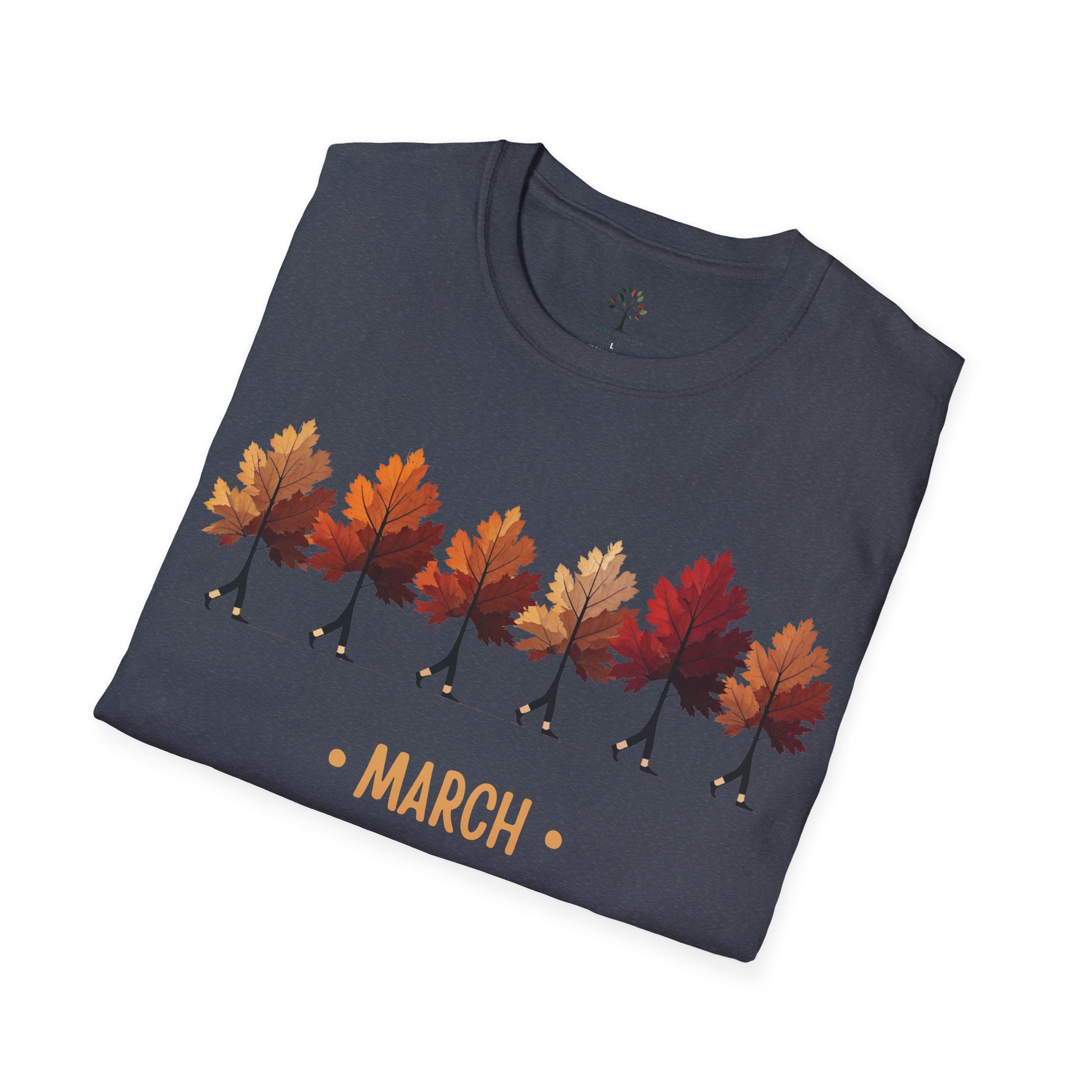 Heather Navy | March with the Maples, folded view