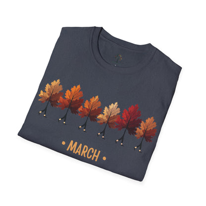 Heather Navy | March with the Maples, folded view