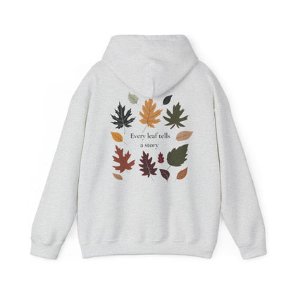 Ash | Every Leaf tells a STORY Hoodie, back design view