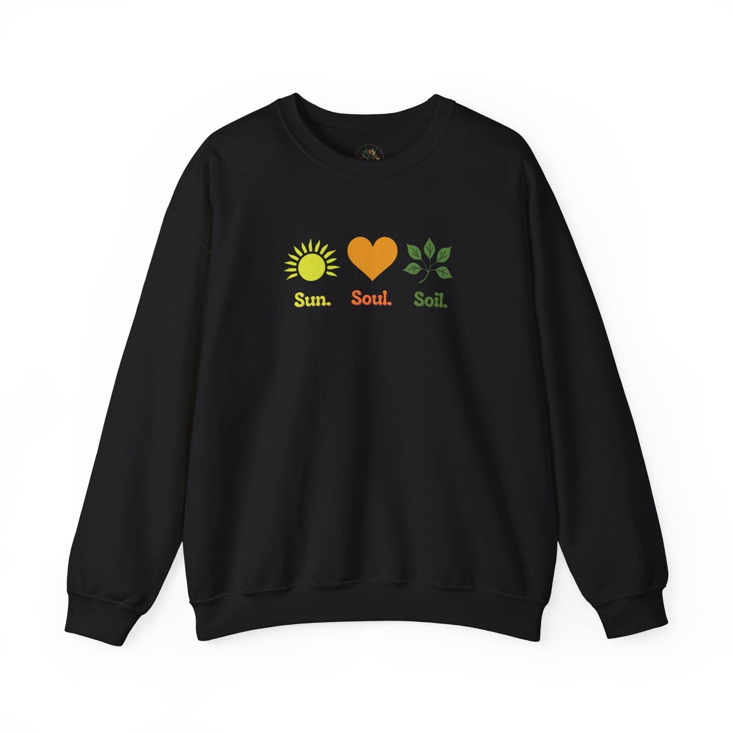 Black | Sun. Soul. Soil. Sweatshirt, front view