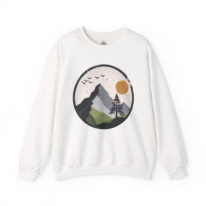 White | Whispering Heights Sweatshirt, front view
