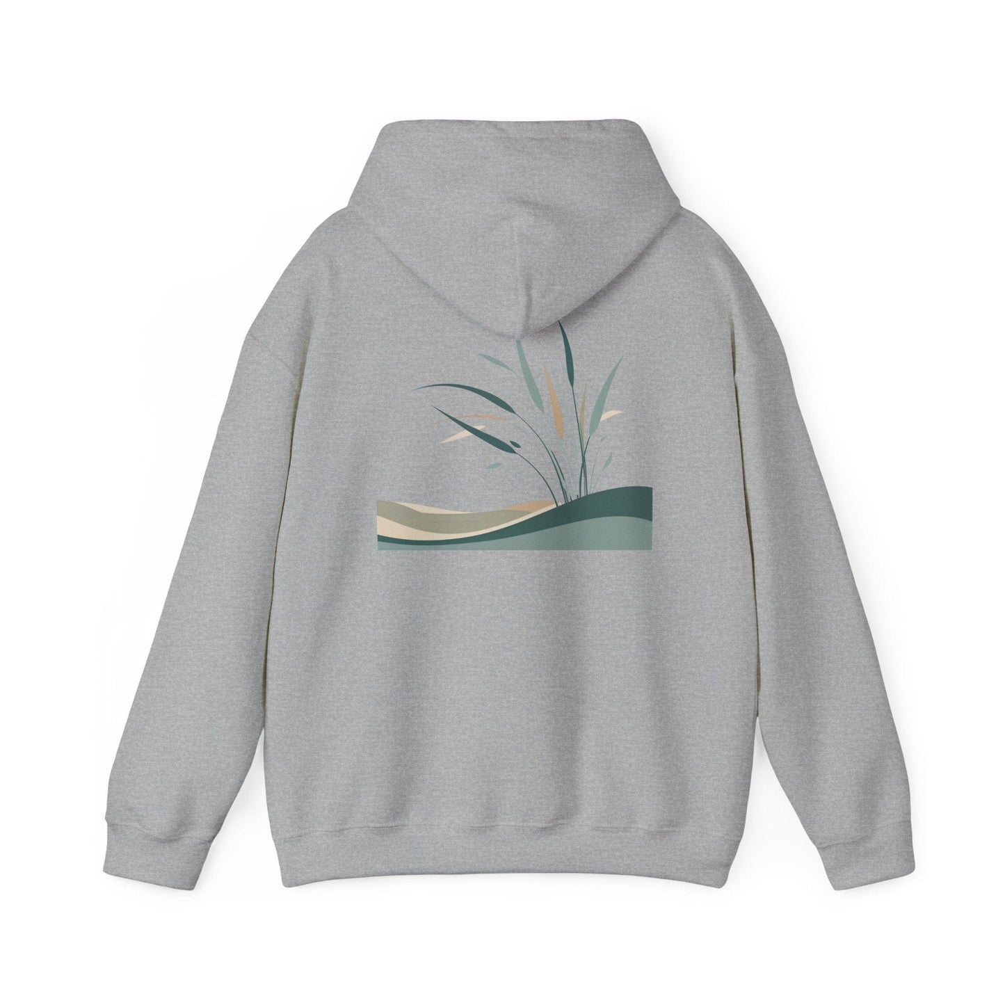 Sport Grey | Whispers in the Breeze Hoodie, back design view
