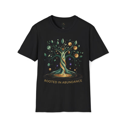 Black | Rooted in Abundance, front view