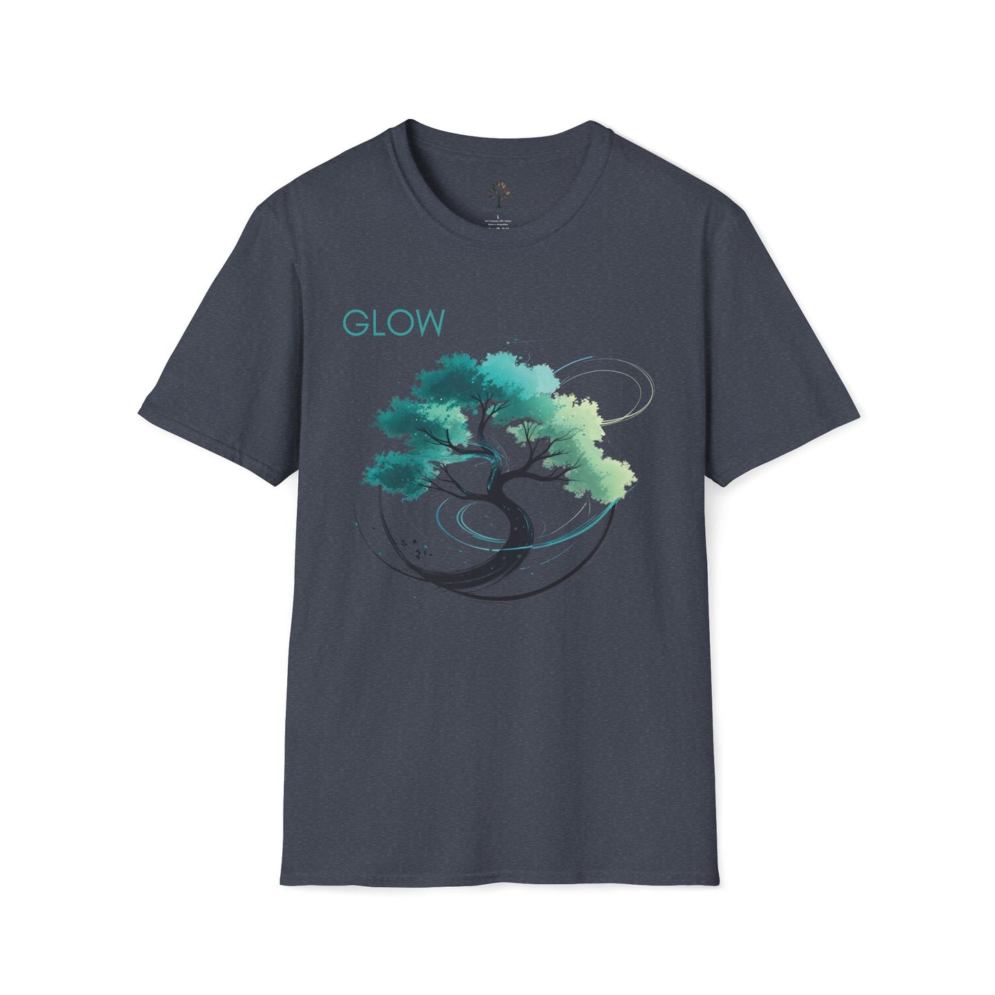 Heather Navy | Glow, front view
