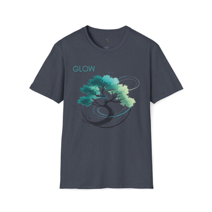 Heather Navy | Glow, front view