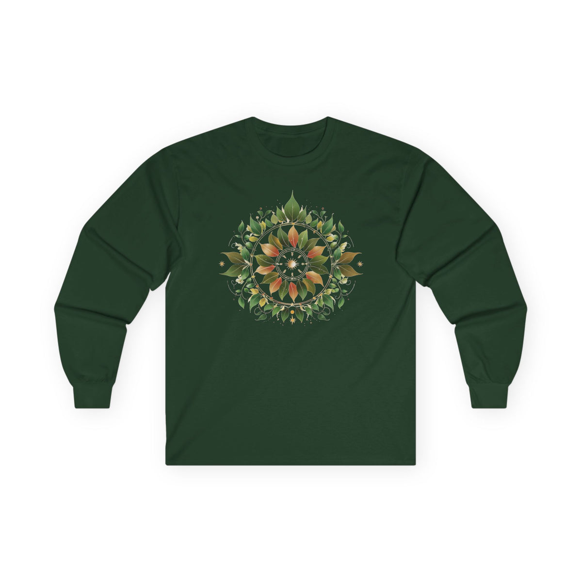 Forest Green | Eclipse Garden Long Sleeve Tee, front view