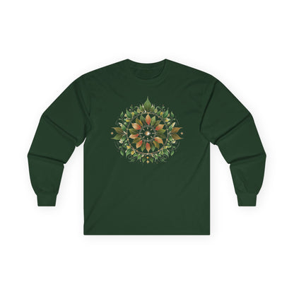 Forest Green | Eclipse Garden Long Sleeve Tee, front view