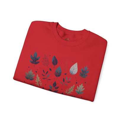 Red | Botanical Harmony Sweatshirt, folded view