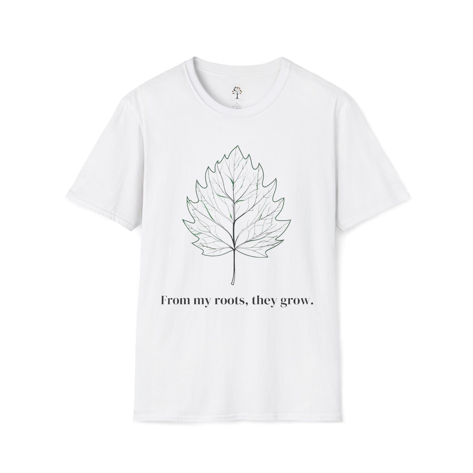 White | From My Roots, They Grow, front view