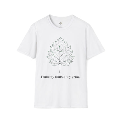White | From My Roots, They Grow, front view