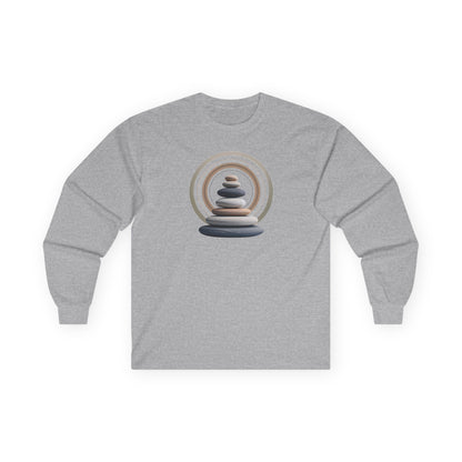 Sport Grey | Echoes of Calm Long Sleeve Tee, front view
