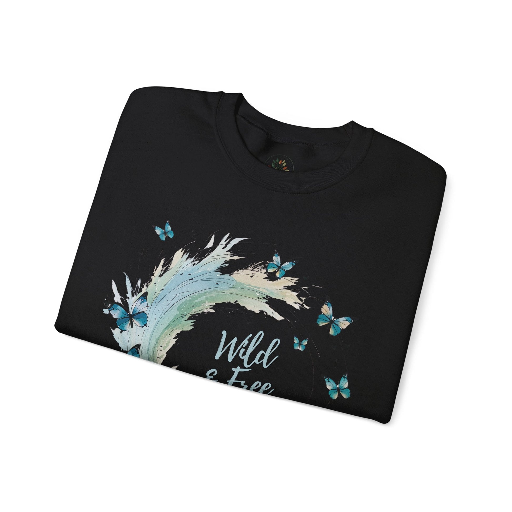 Black | Wild & Free Sweatshirt, folded view