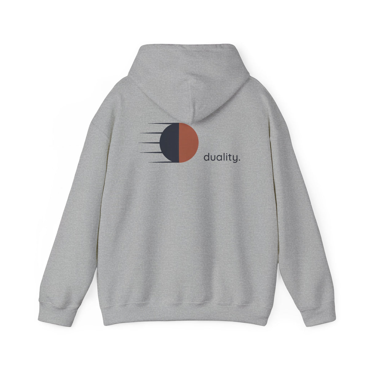 Sport Grey | Duality Hoodie, back design view
