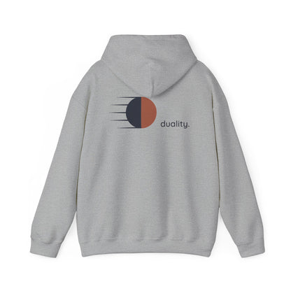 Sport Grey | Duality Hoodie, back design view