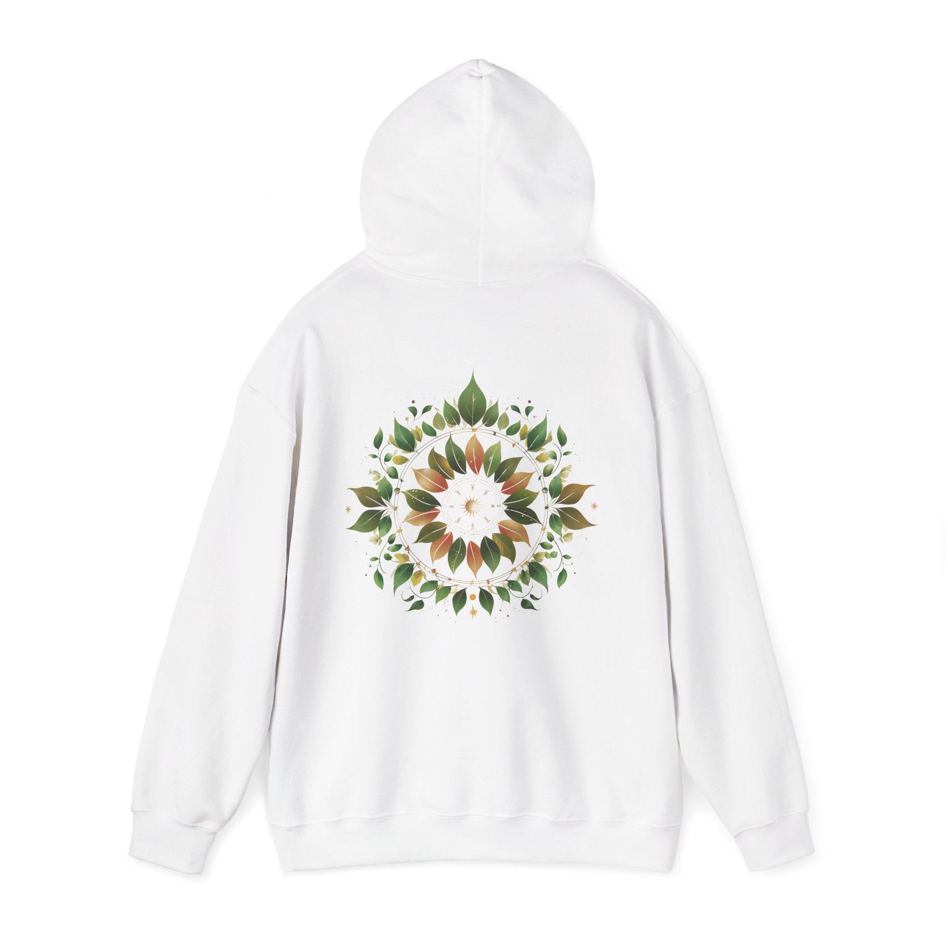 White | Eclipse Garden Hoodie, back view 2