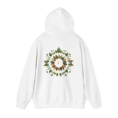 White | Eclipse Garden Hoodie, back view 2