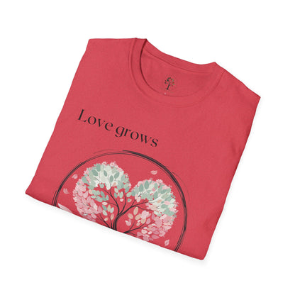 Heather Red | Love grows, folded view