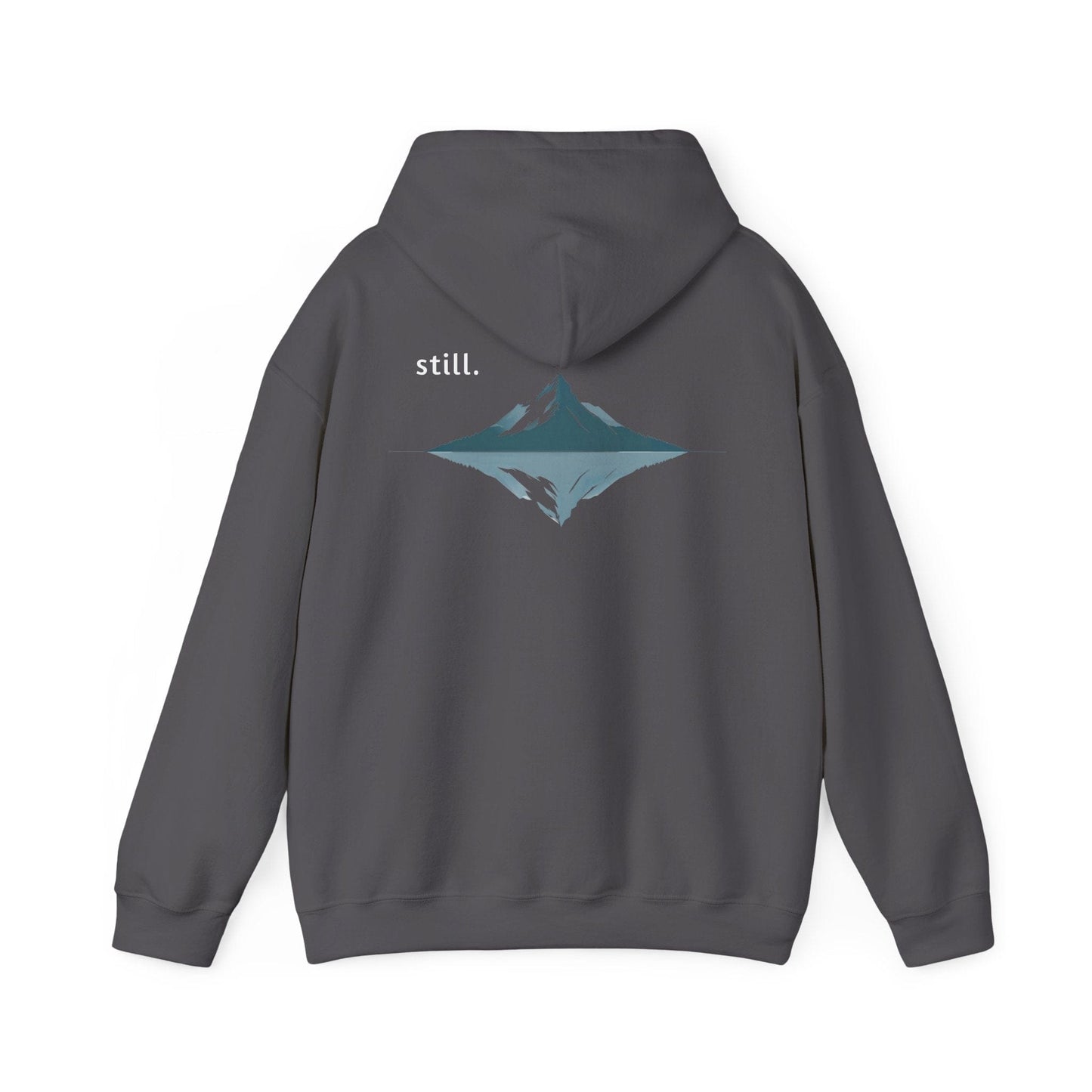 Charcoal | Still Hoodie, back design view