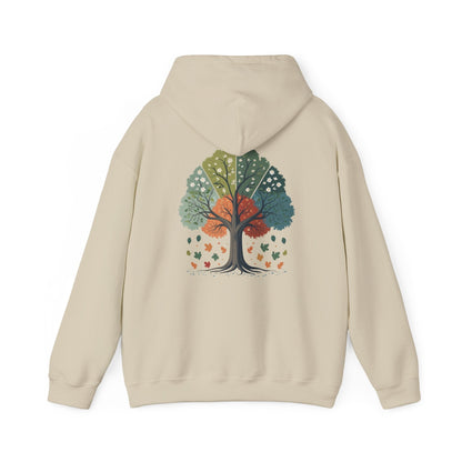 Sand | Circle of Seasons Hoodie, back design view