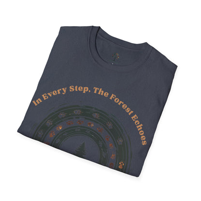 Heather Navy | In Every Step, the Forest Echoes, folded view