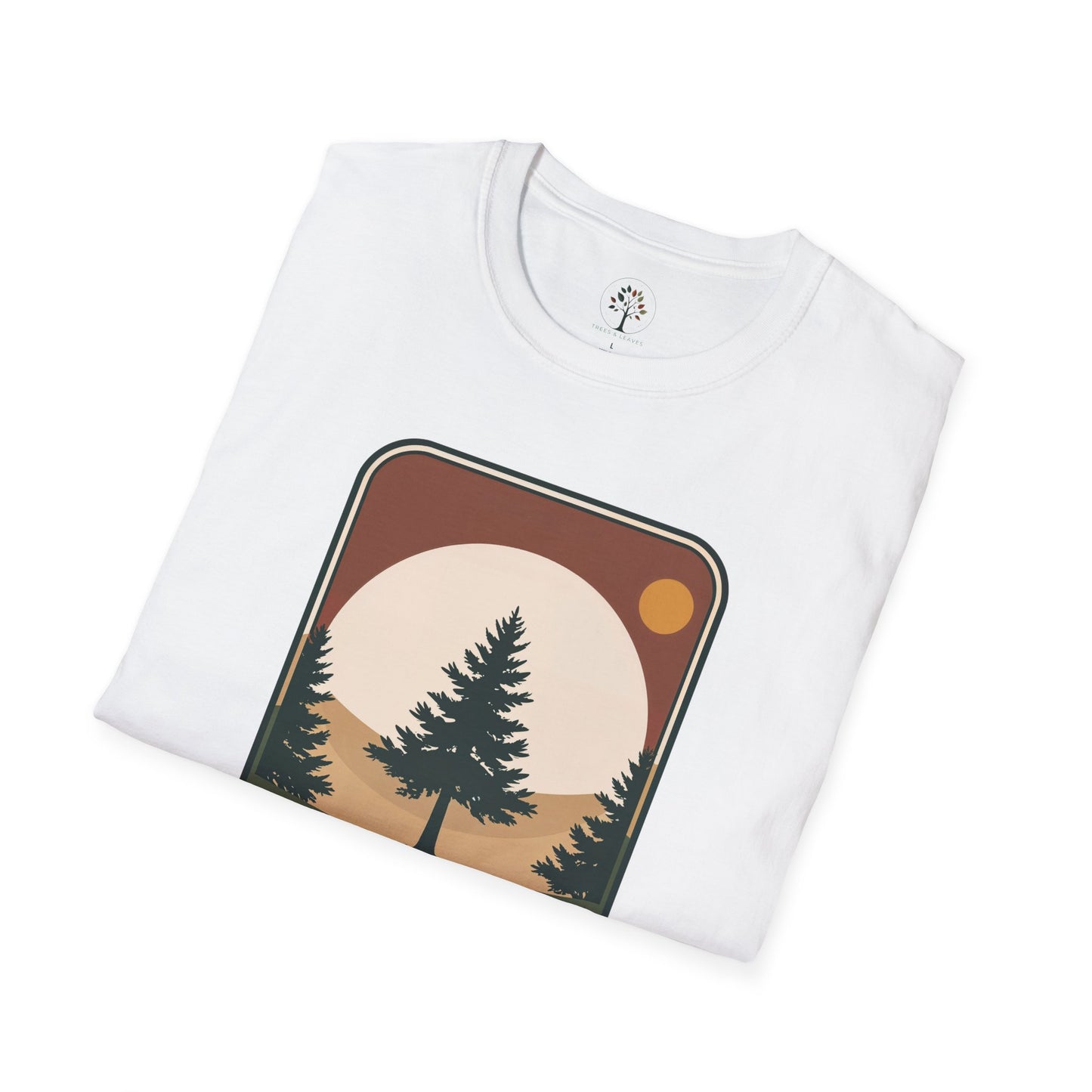 White | Horizon Badge, folded view