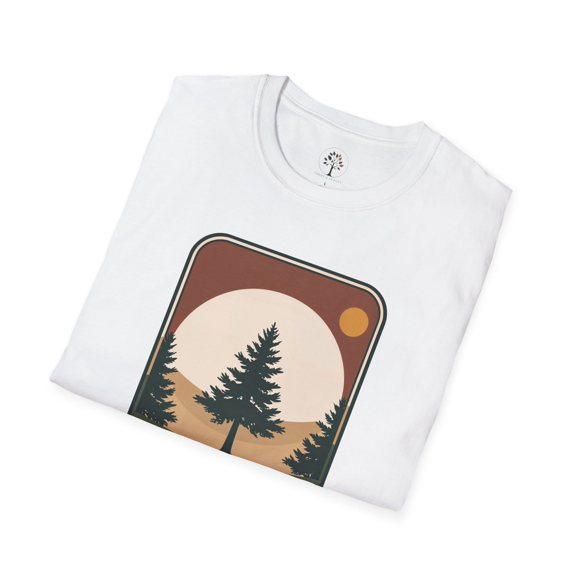 White | Horizon Badge, folded view