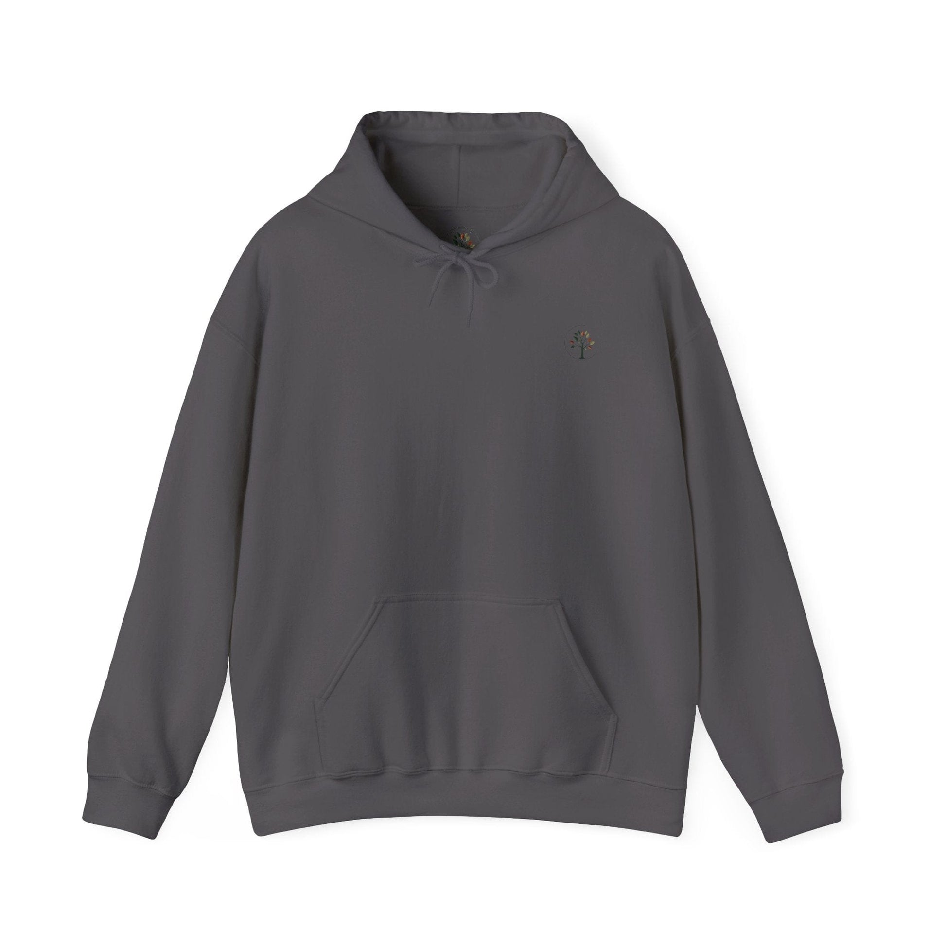Charcoal | Forest Rhythm Hoodie, front view
