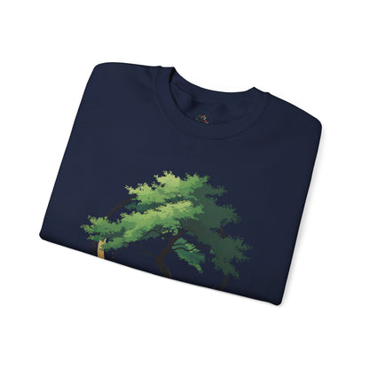 Navy | The Zen Tree Sweatshirt, folded view