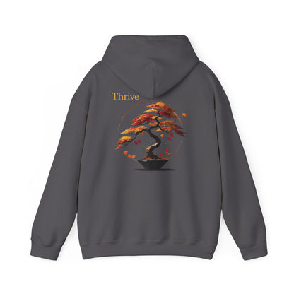 Charcoal | Thrive Hoodie, back design view