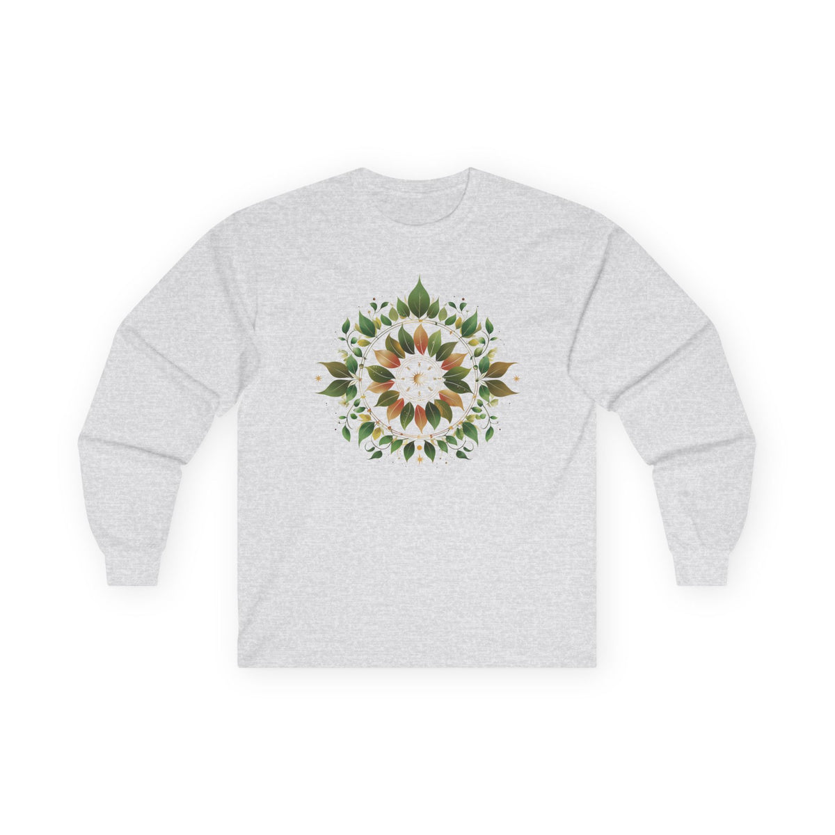 Ash | Eclipse Garden Long Sleeve Tee, front view