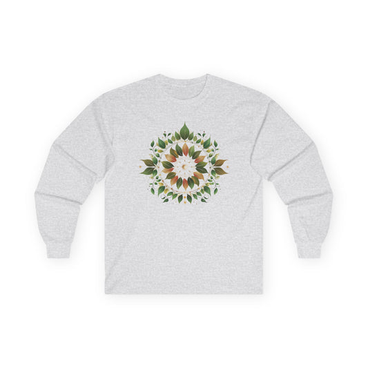 Ash | Eclipse Garden Long Sleeve Tee, front view