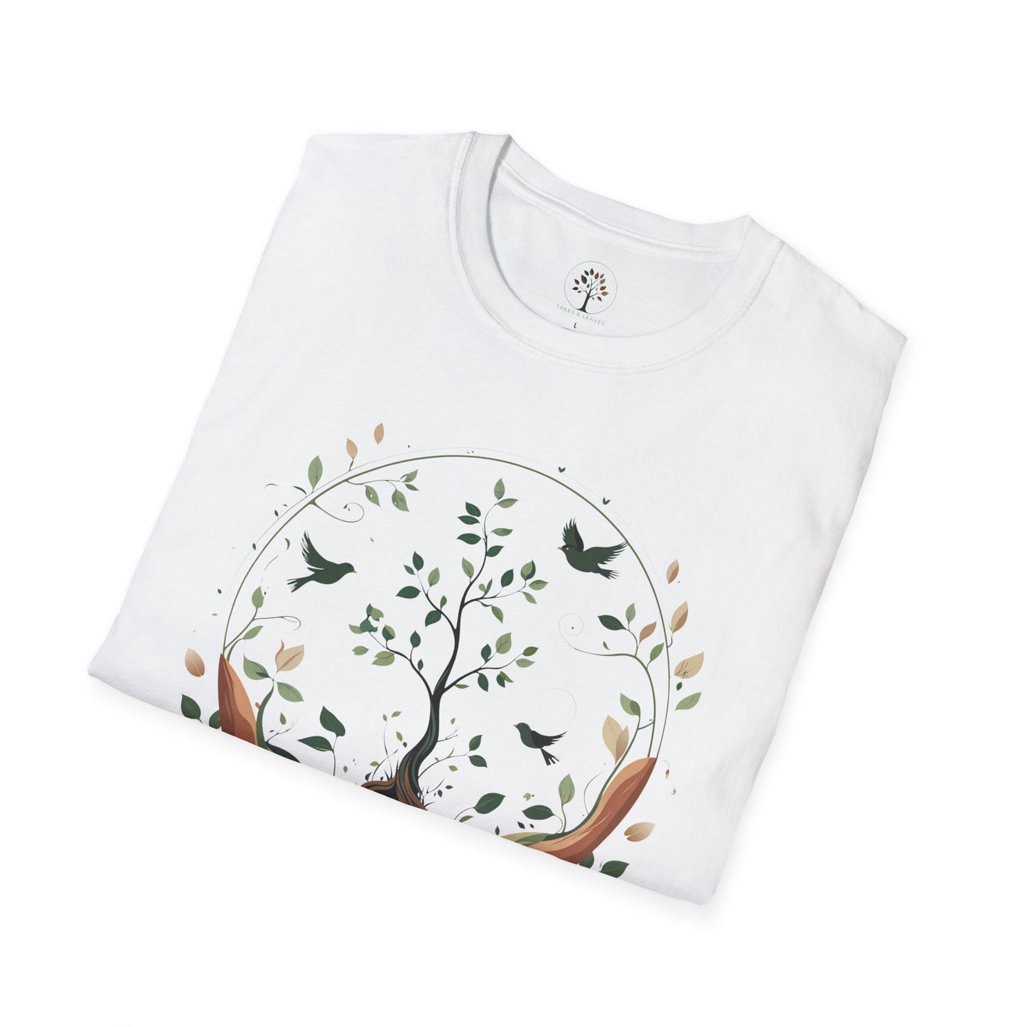 White | Circle of Life, folded view