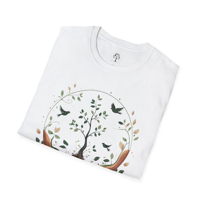 White | Circle of Life, folded view