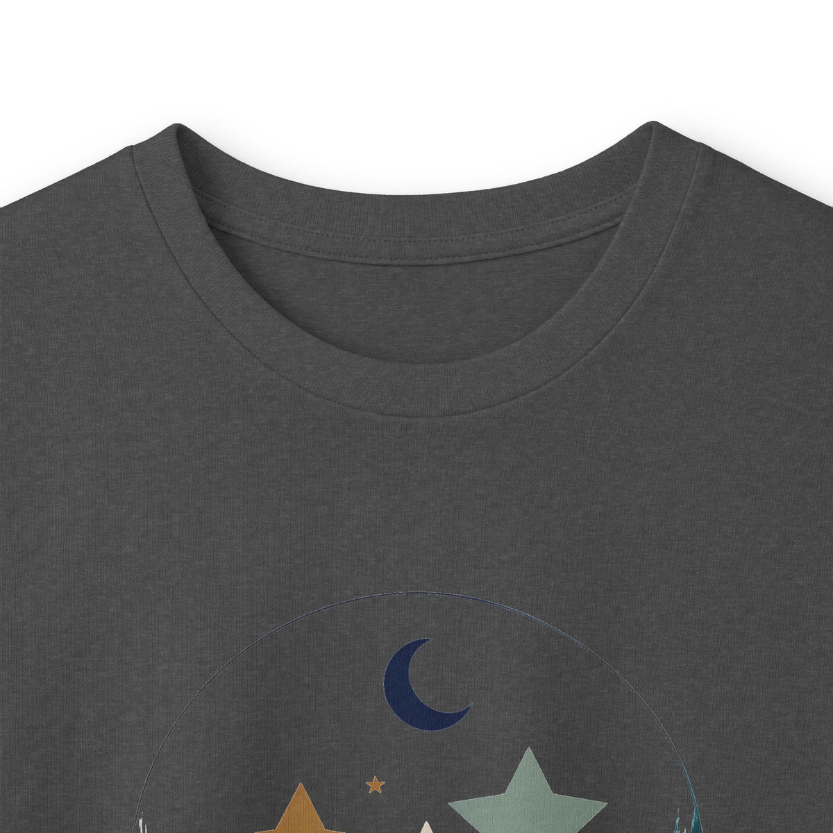 Dark Heather | Rest Long Sleeve Tee, folded view