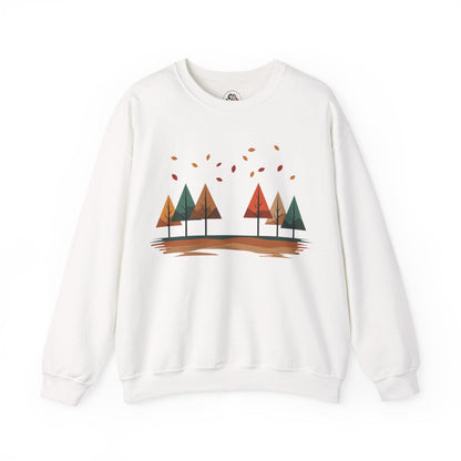 White | Horizon Fall Sweatshirt, front view