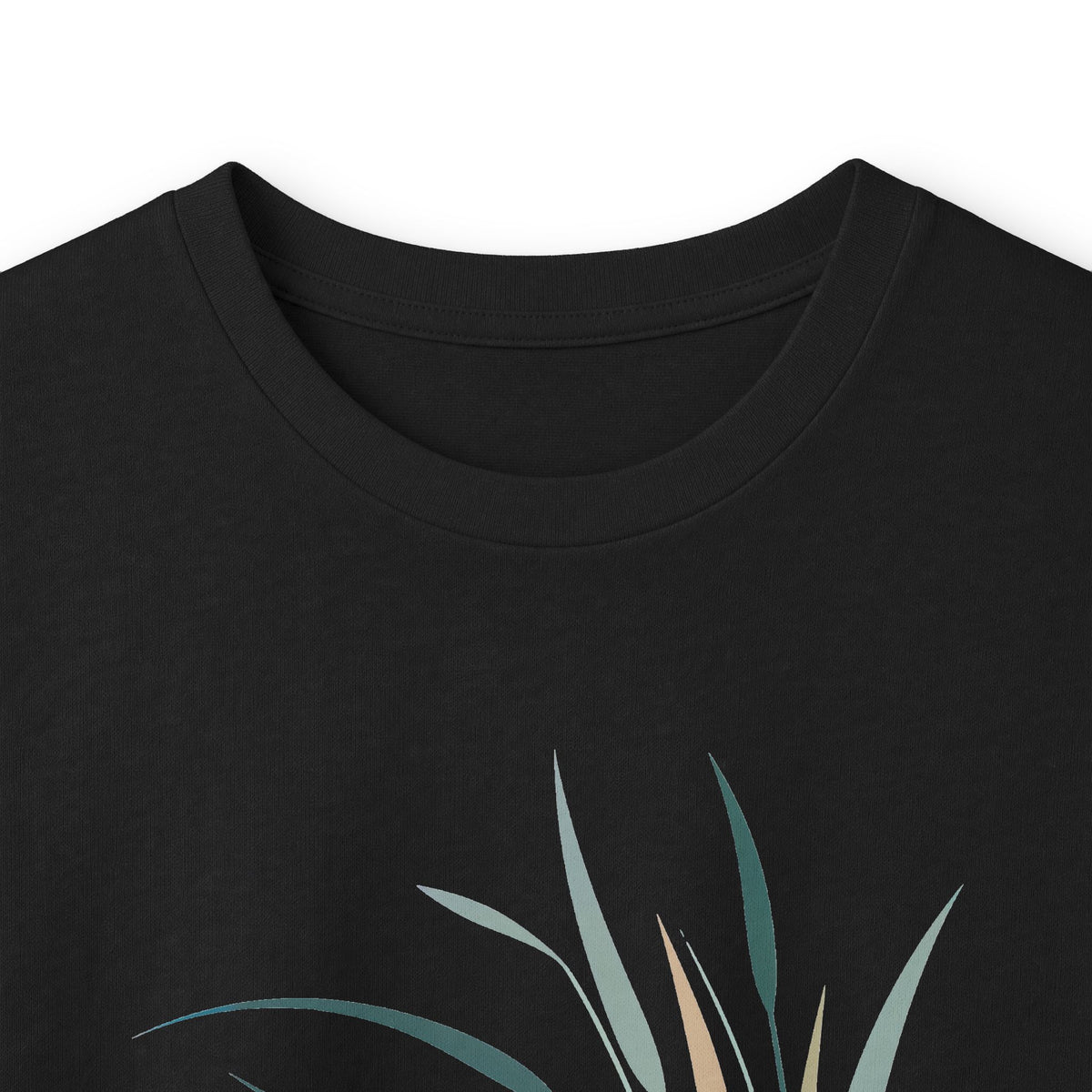 Black | Whispers in the Breeze Long Sleeve Tee, folded view