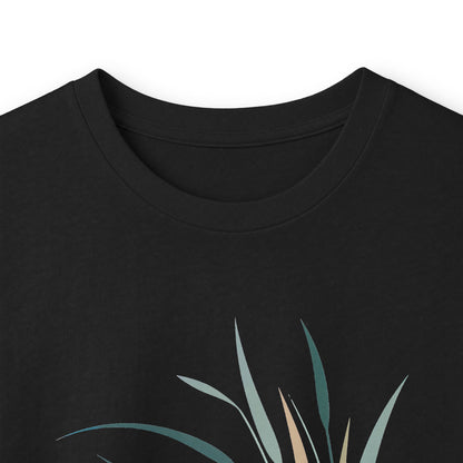Black | Whispers in the Breeze Long Sleeve Tee, folded view