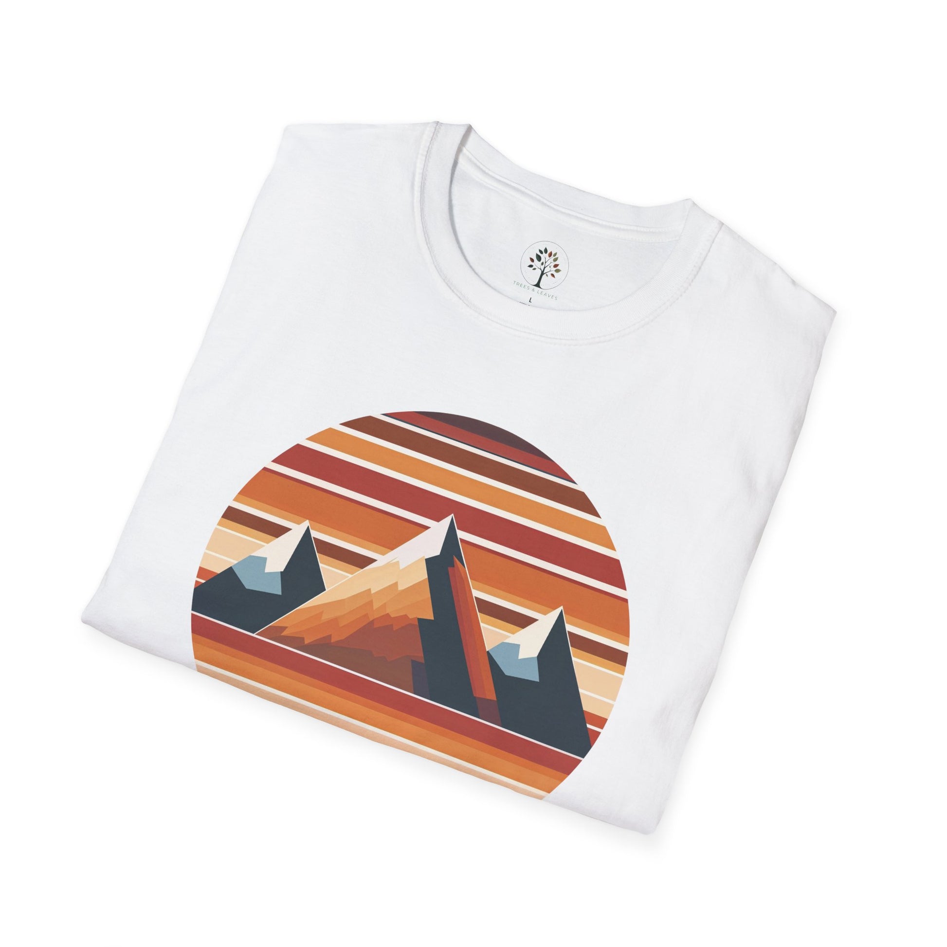 White | Harvest Peaks, folded view