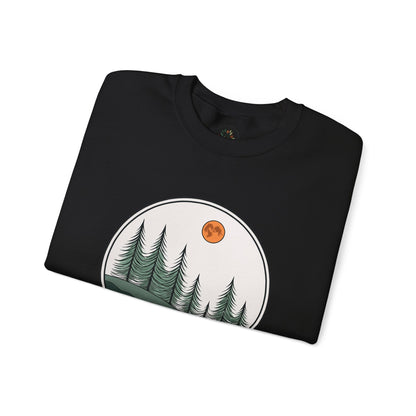 Black | Moonlit Pines Sweatshirt, folded view